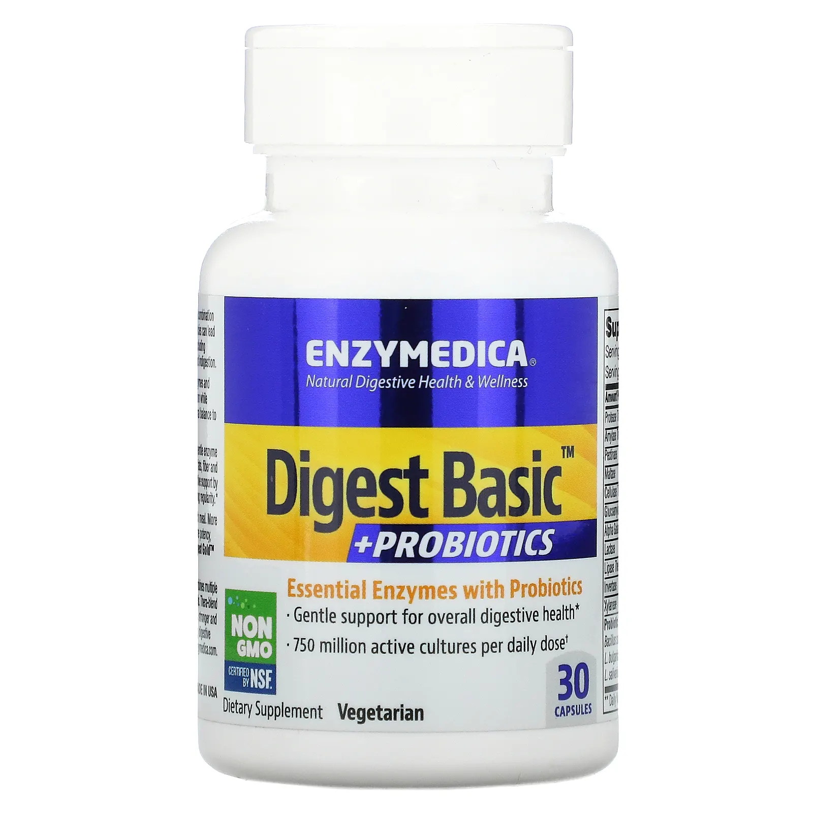 Enzymedica Digest Basic + Probiotics 30 kapslit